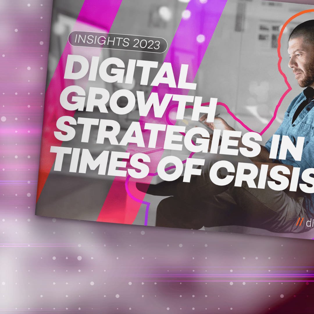 digital growth strategies in times of crisis written on a cover